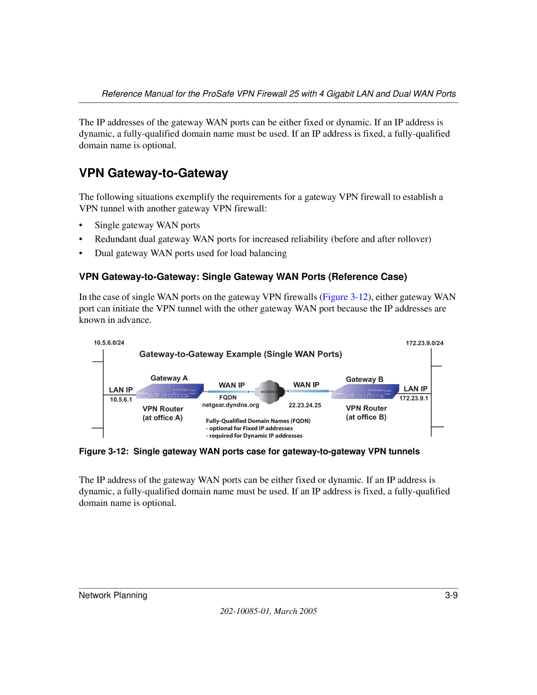 NETGEAR FVS124G manual Gateway, Domain 