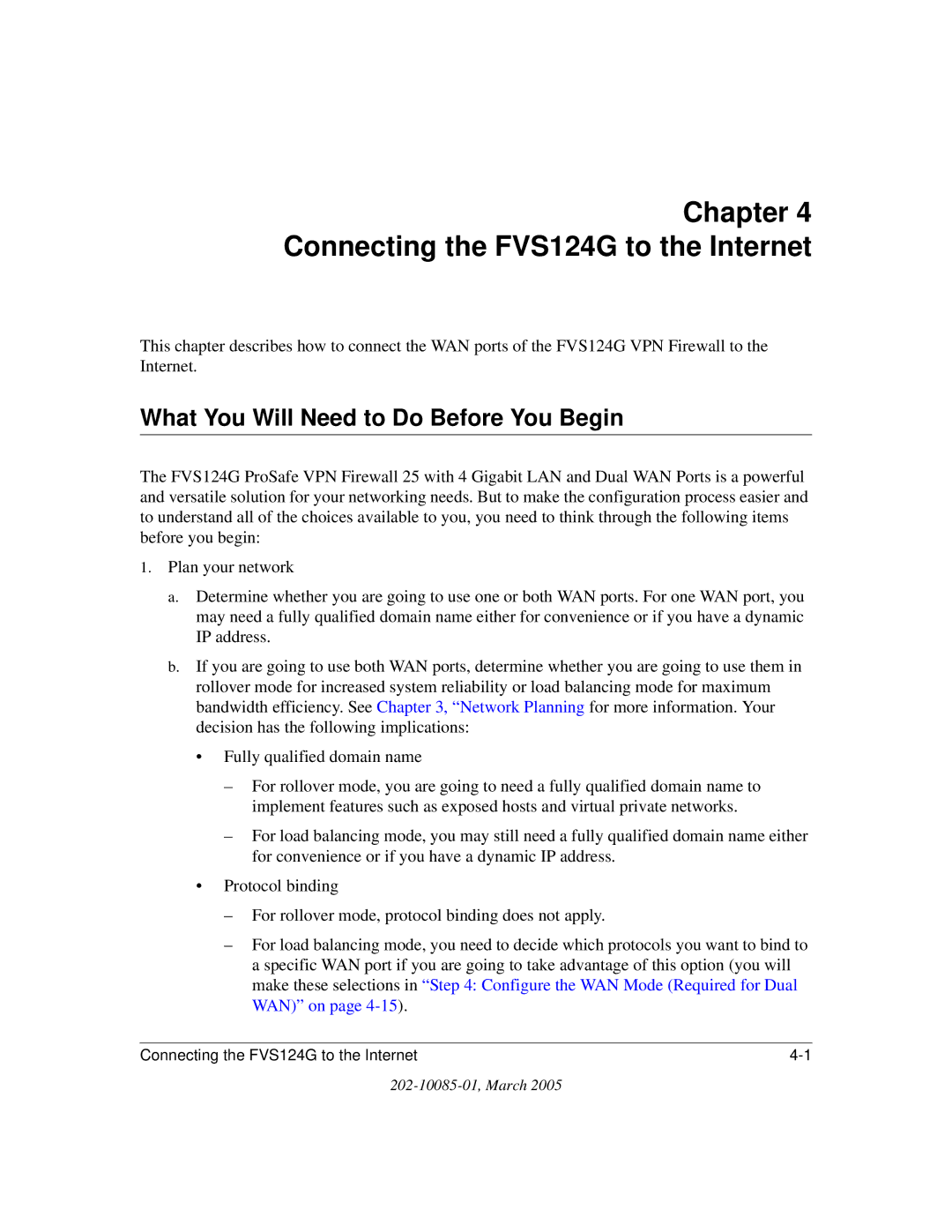 NETGEAR manual Connecting the FVS124G to the Internet, What You Will Need to Do Before You Begin 