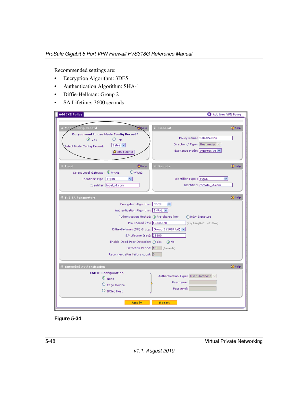 NETGEAR manual ProSafe Gigabit 8 Port VPN Firewall FVS318G Reference Manual 