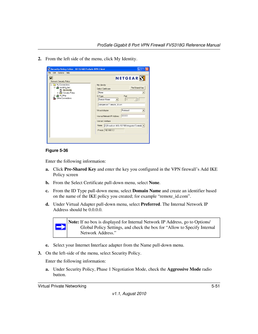 NETGEAR manual ProSafe Gigabit 8 Port VPN Firewall FVS318G Reference Manual 