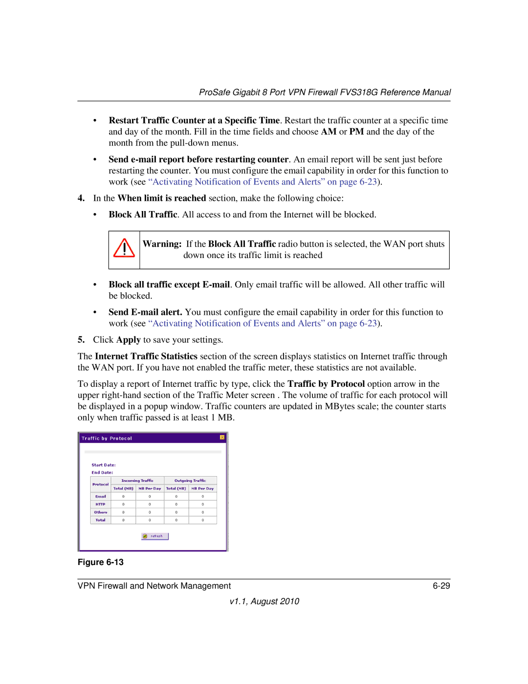 NETGEAR manual ProSafe Gigabit 8 Port VPN Firewall FVS318G Reference Manual 