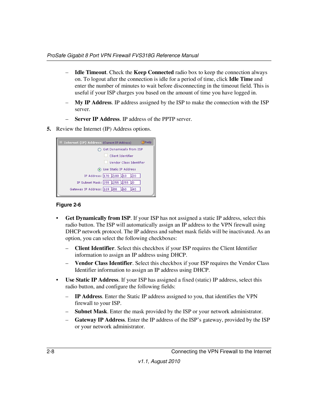 NETGEAR manual ProSafe Gigabit 8 Port VPN Firewall FVS318G Reference Manual 