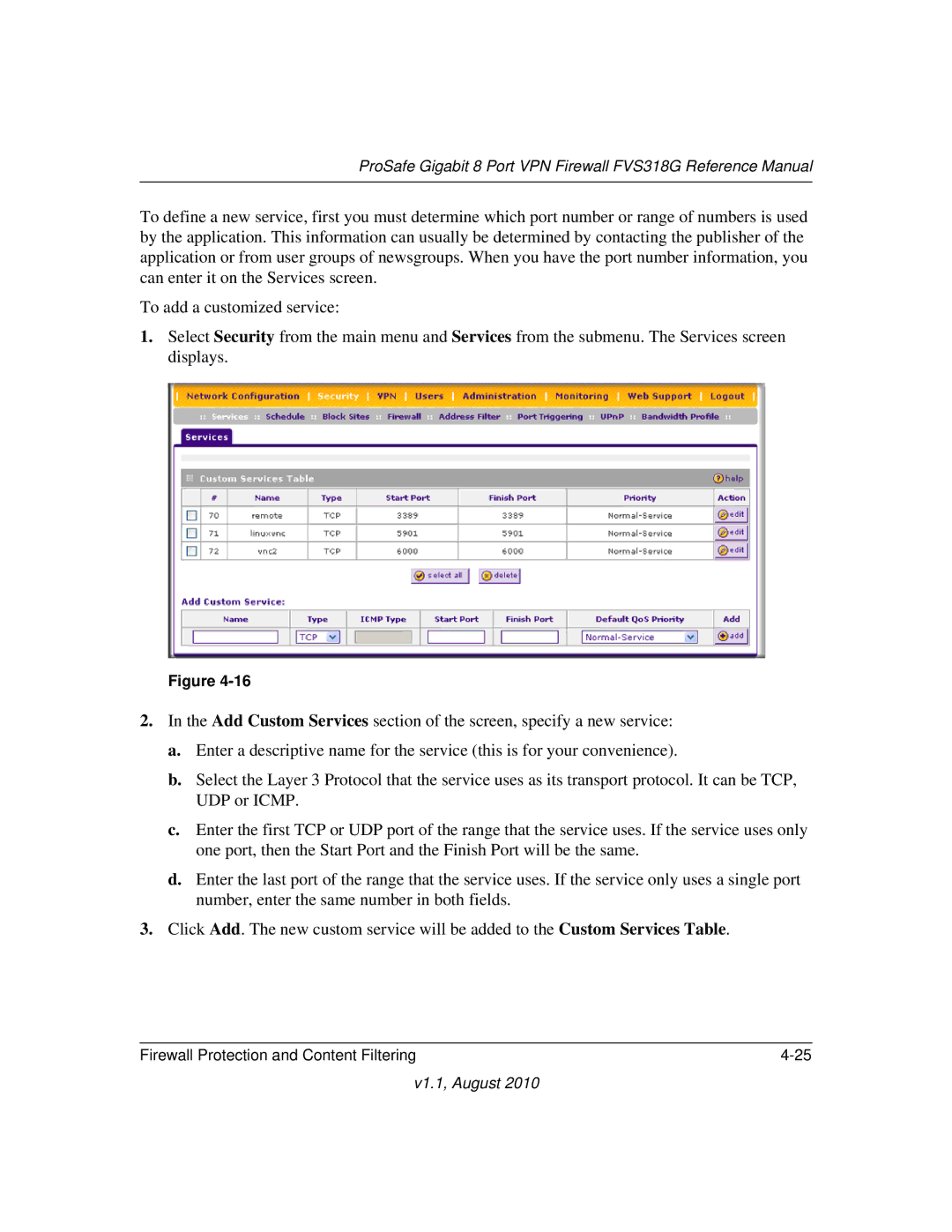 NETGEAR manual ProSafe Gigabit 8 Port VPN Firewall FVS318G Reference Manual 