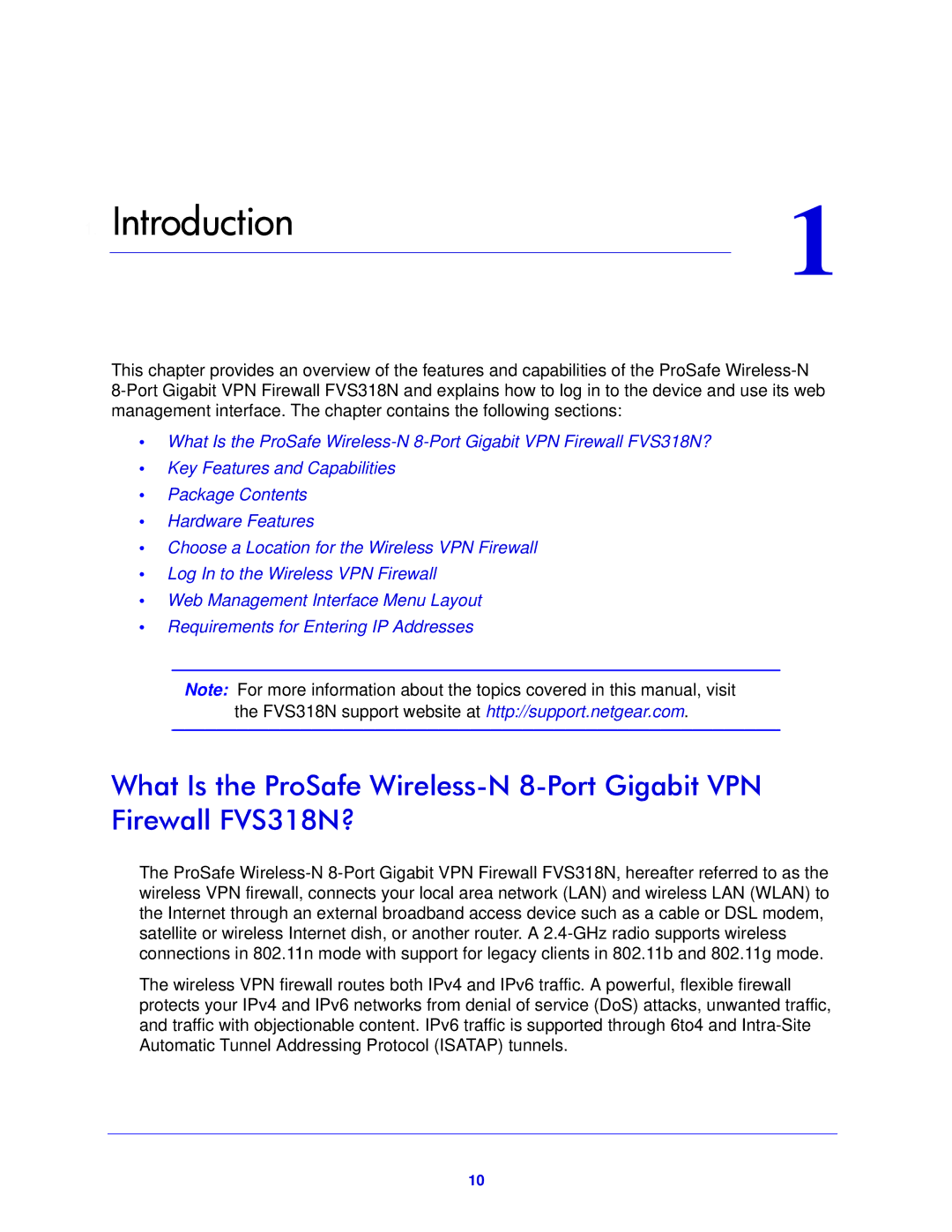 NETGEAR FVS318N manual Introduction 