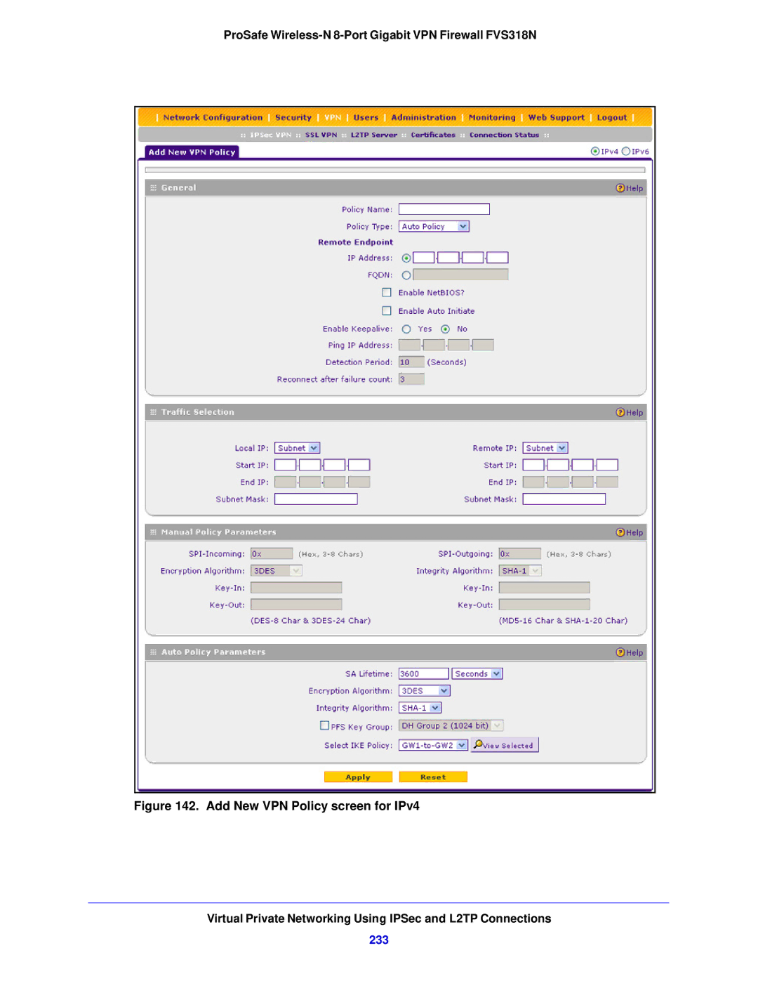 NETGEAR FVS318N manual 233 