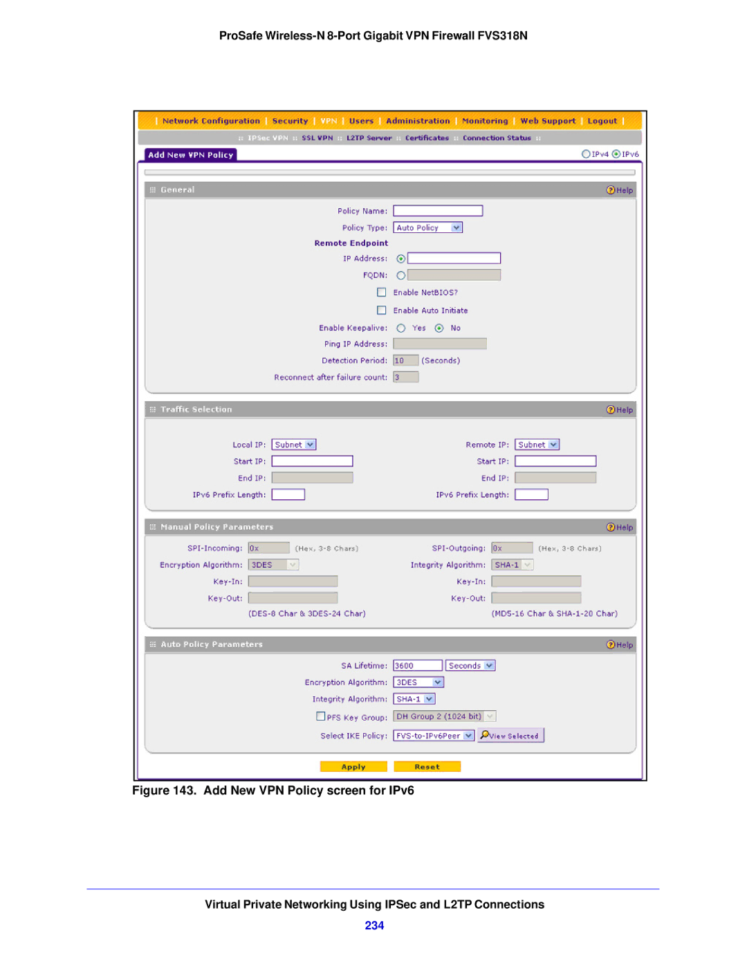 NETGEAR FVS318N manual 234 