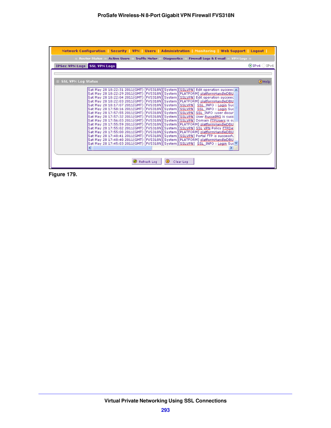 NETGEAR FVS318N manual 293 