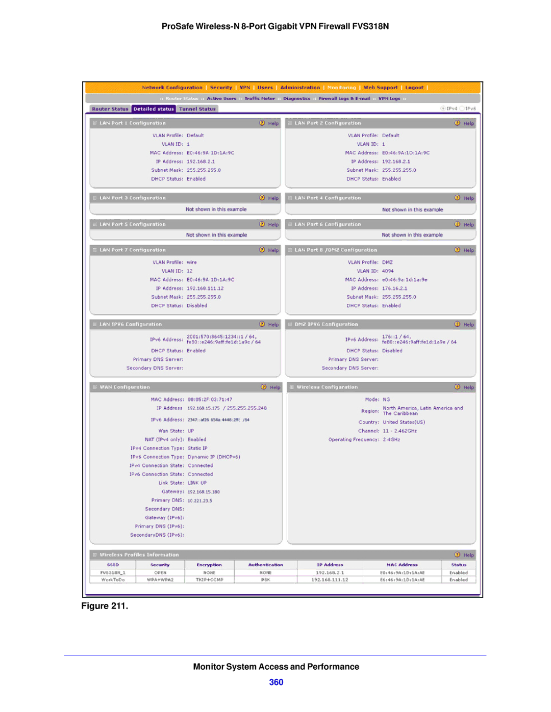 NETGEAR FVS318N manual 360 