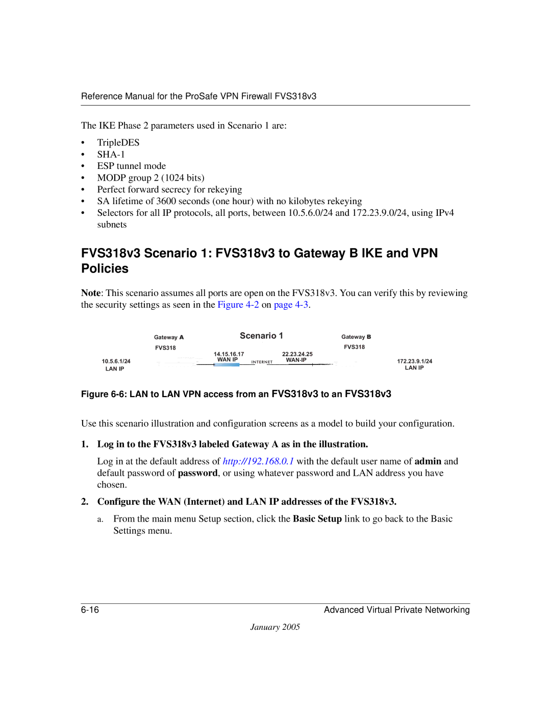 NETGEAR FVS318v3 manual Scenario 1 are Using IPv4 