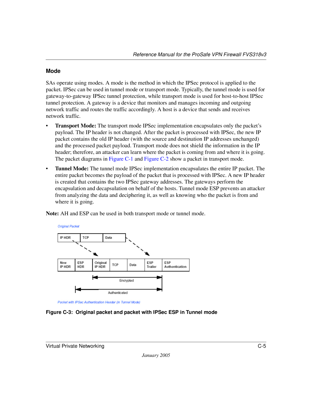 NETGEAR FVS318v3 manual Mode 