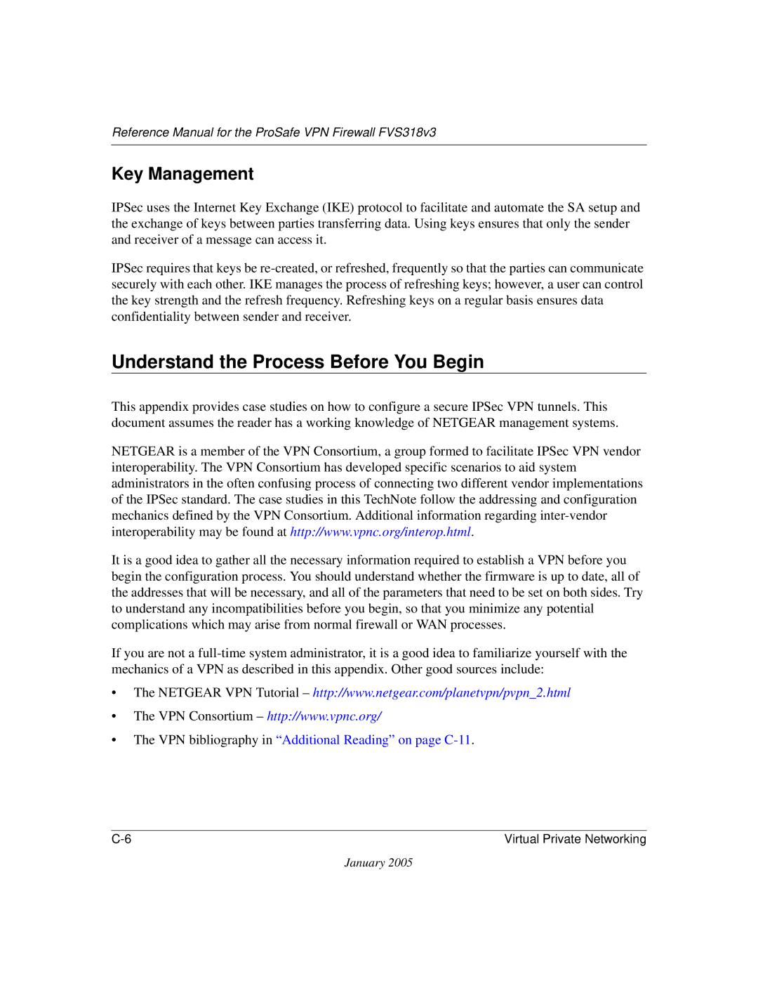 NETGEAR FVS318v3 manual Understand the Process Before You Begin, Key Management 