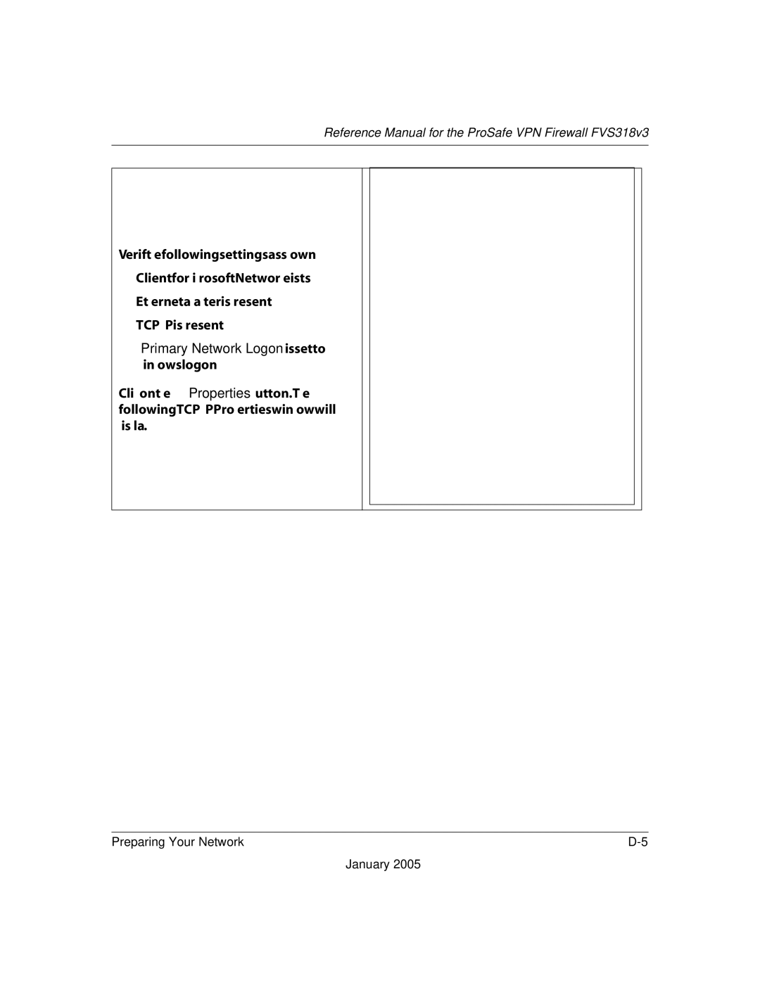 NETGEAR FVS318v3 manual Primary Network Logon is set to Windows logon 