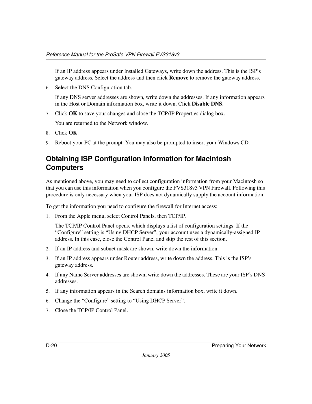 NETGEAR manual Reference Manual for the ProSafe VPN Firewall FVS318v3 