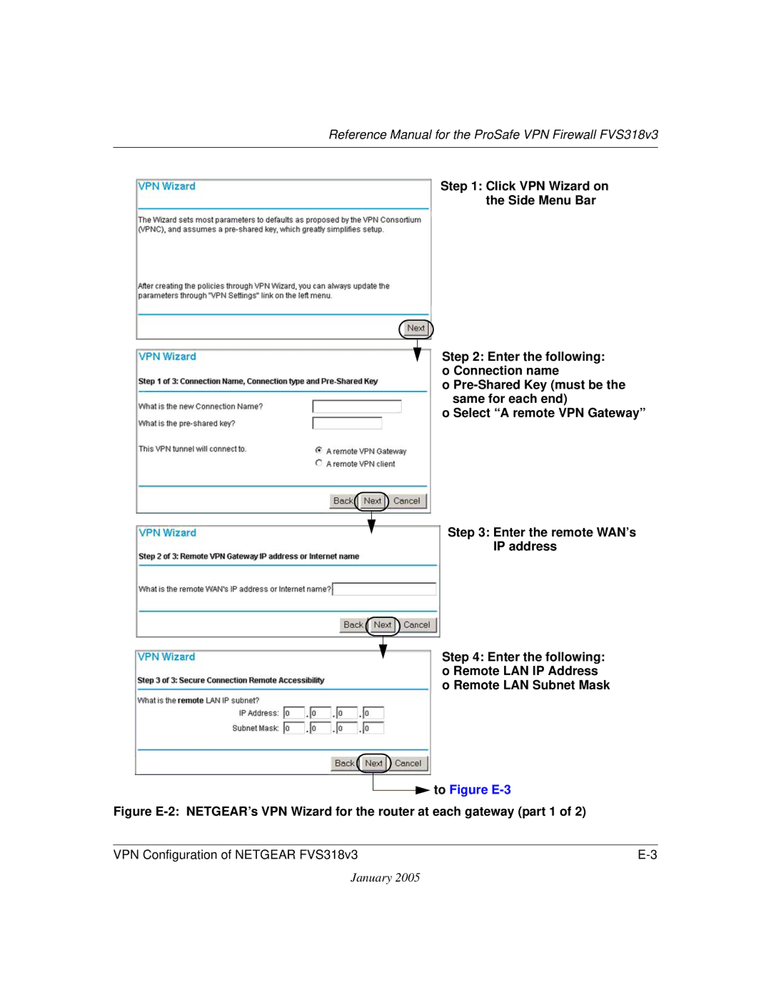 NETGEAR FVS318v3 manual To Figure E-3 