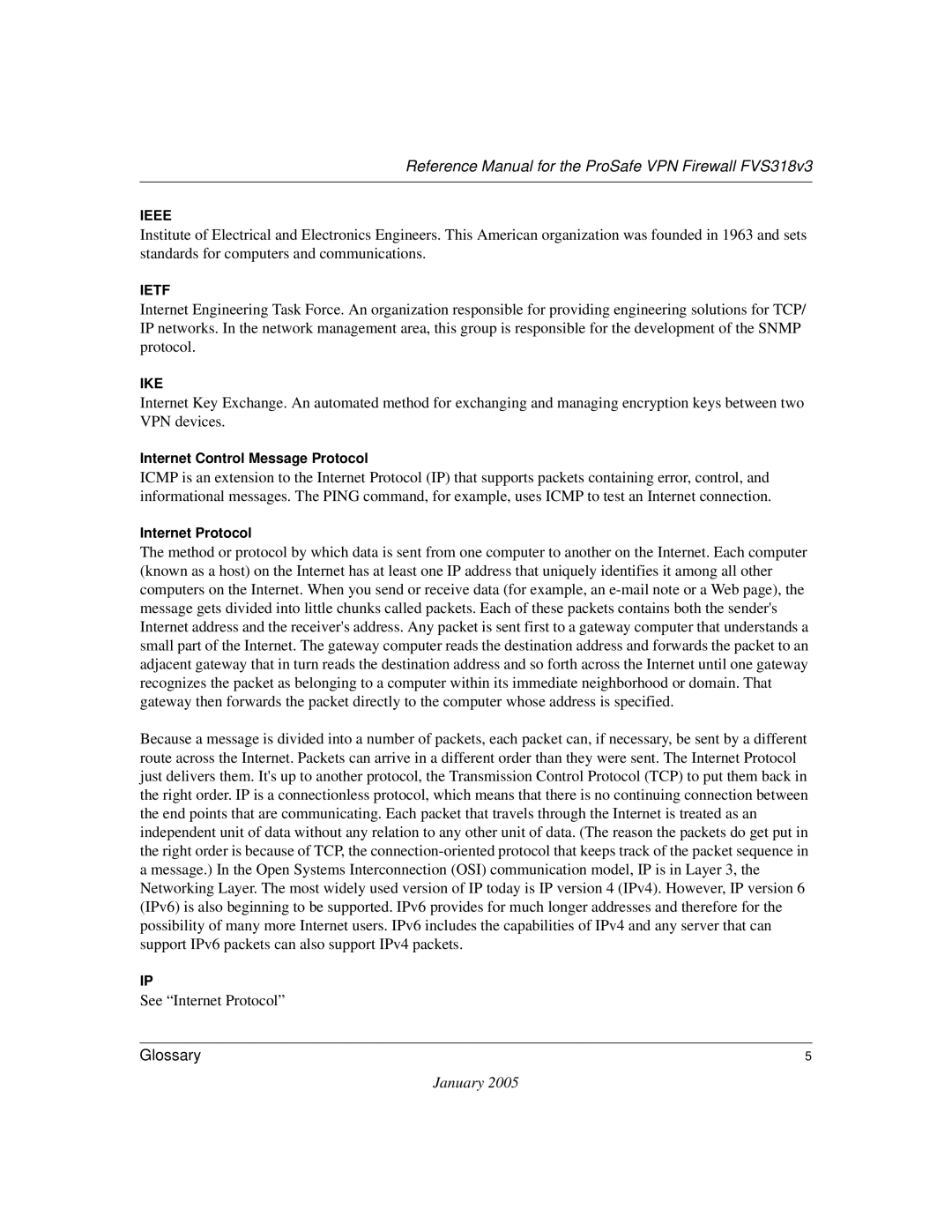 NETGEAR FVS318v3 manual Ieee 