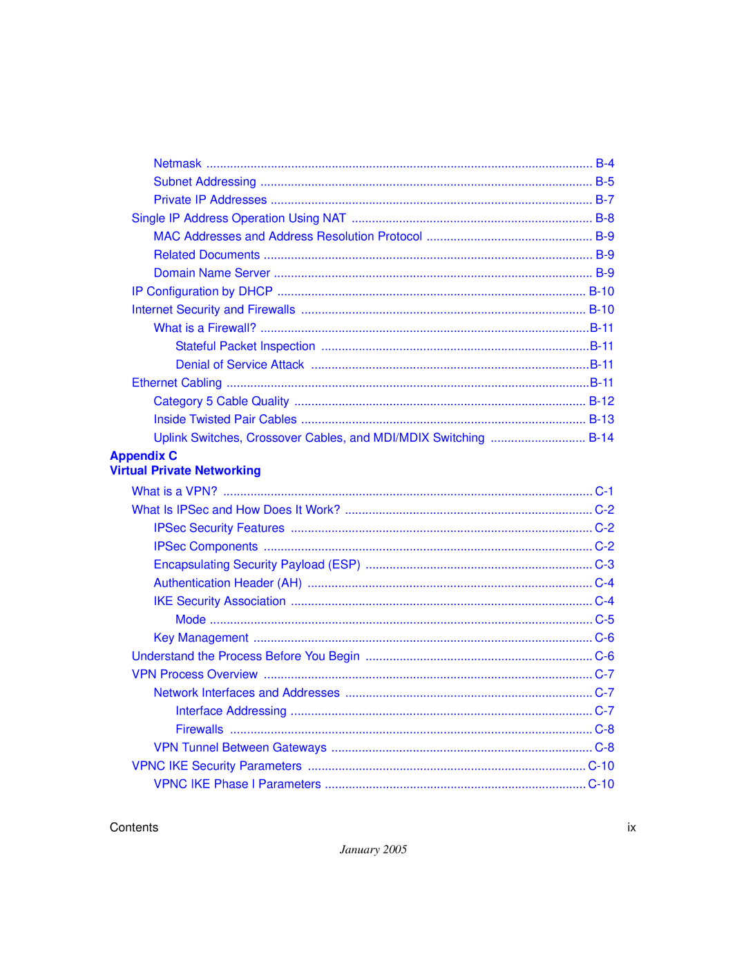 NETGEAR FVS318v3 manual Appendix C Virtual Private Networking 