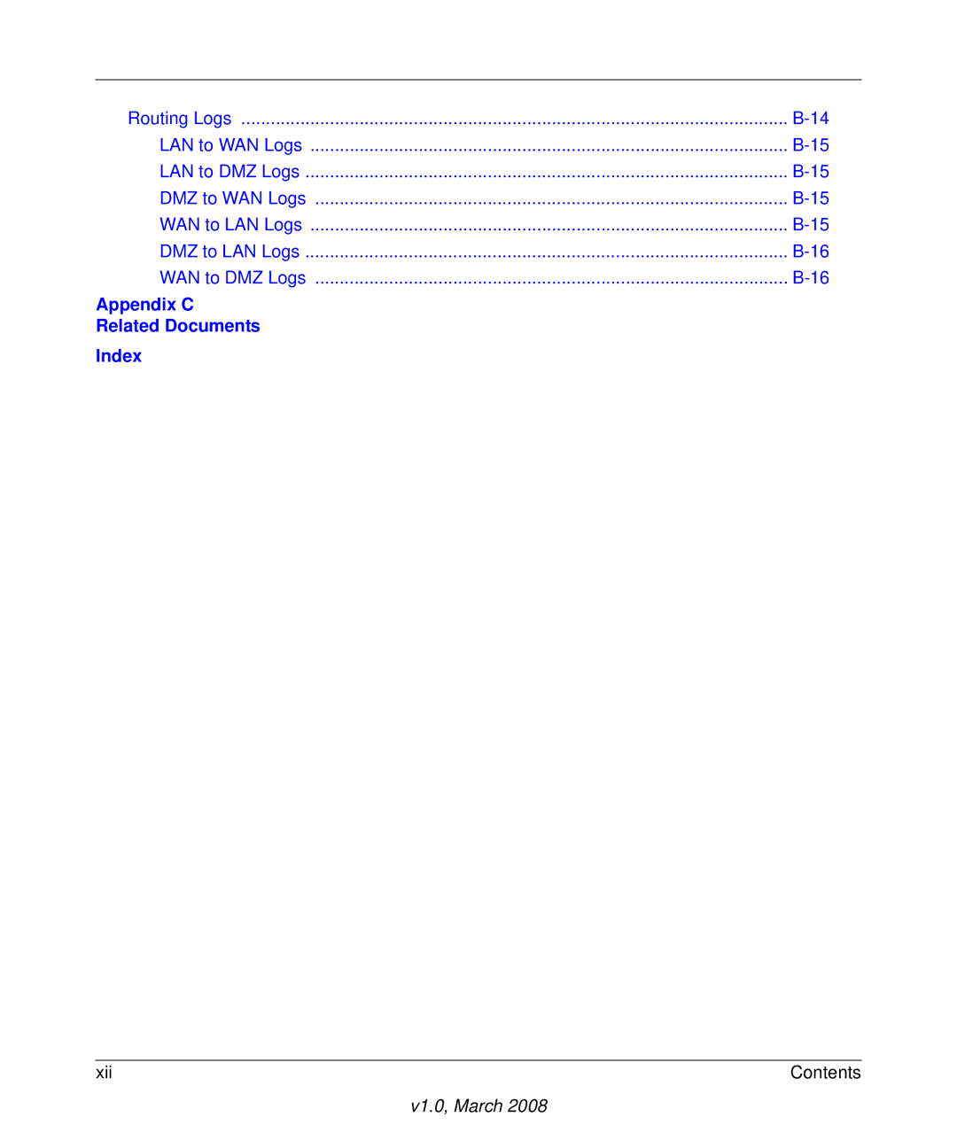 NETGEAR FVS338 manual Appendix C Related Documents Index 