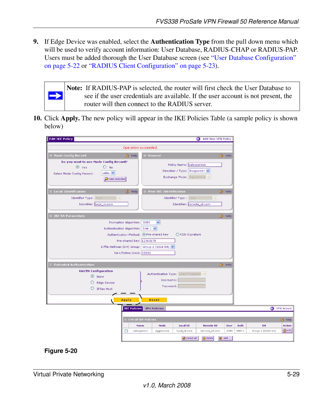 NETGEAR manual FVS338 ProSafe VPN Firewall 50 Reference Manual 