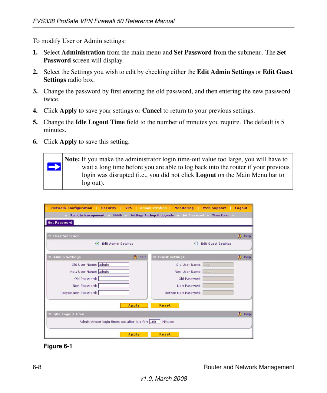 NETGEAR manual FVS338 ProSafe VPN Firewall 50 Reference Manual 