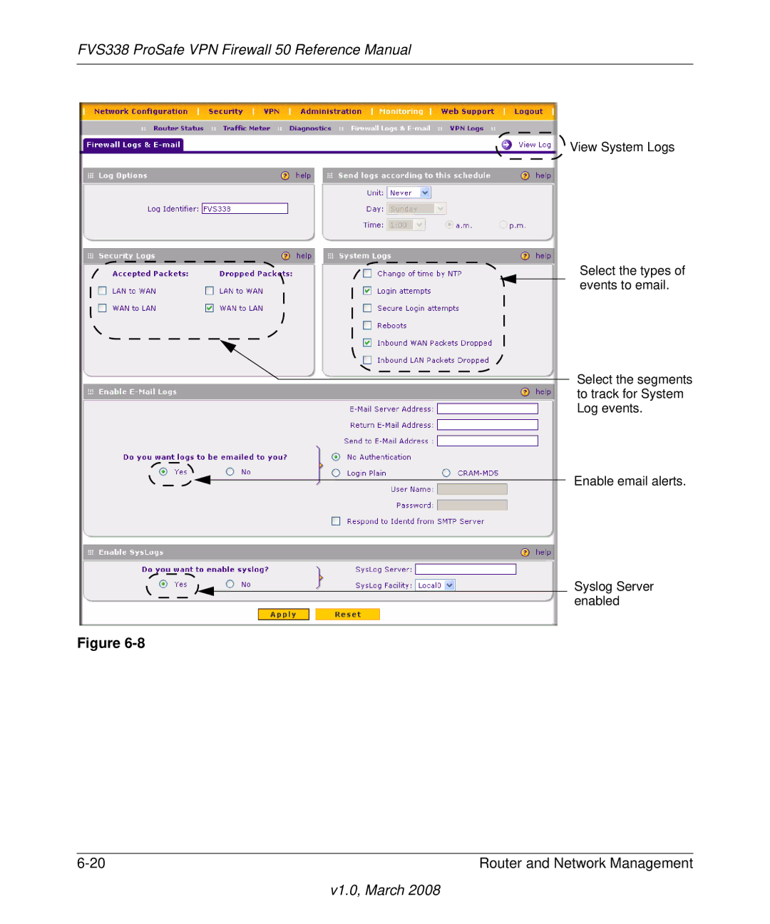 NETGEAR manual FVS338 ProSafe VPN Firewall 50 Reference Manual 