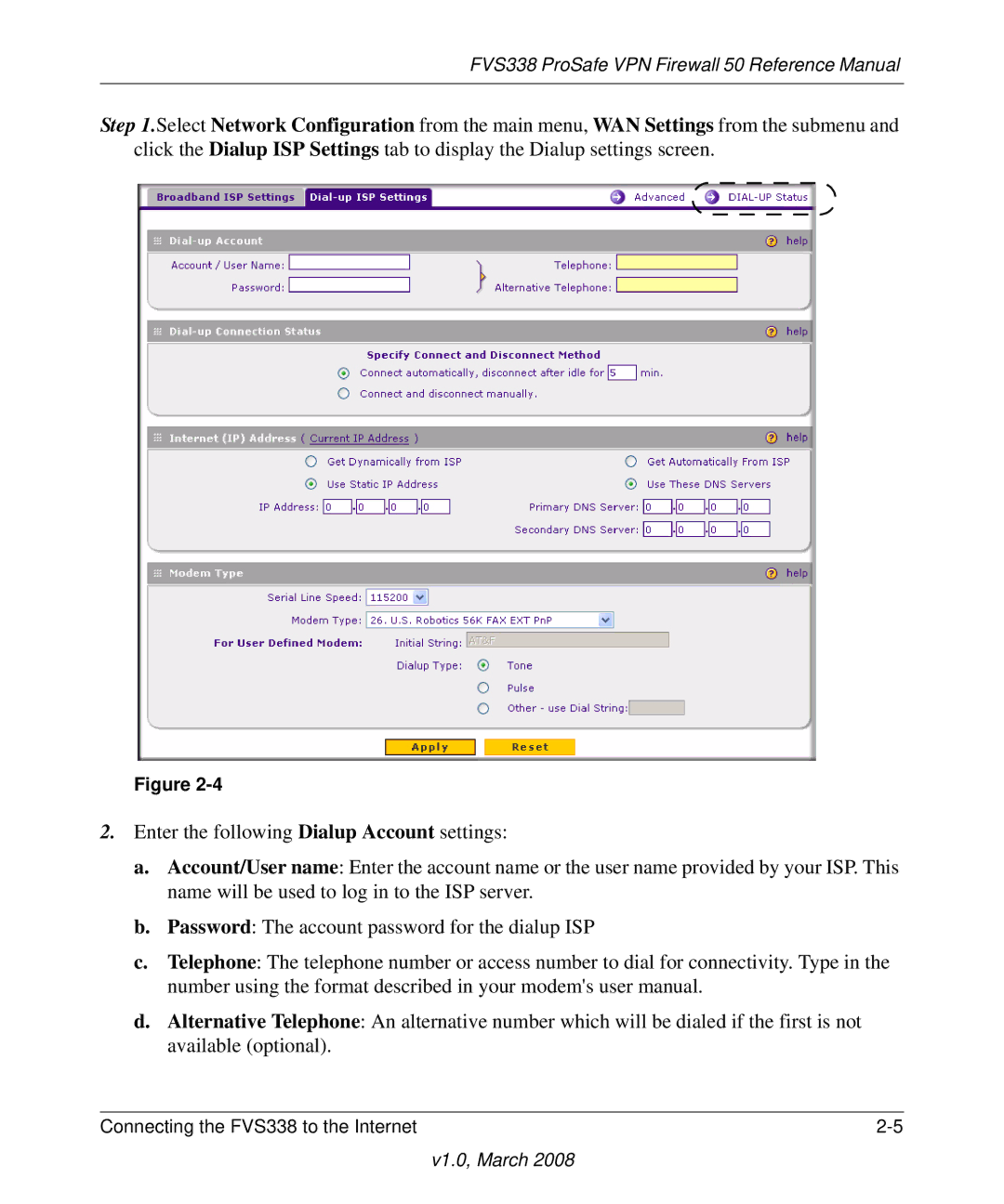 NETGEAR manual FVS338 ProSafe VPN Firewall 50 Reference Manual 