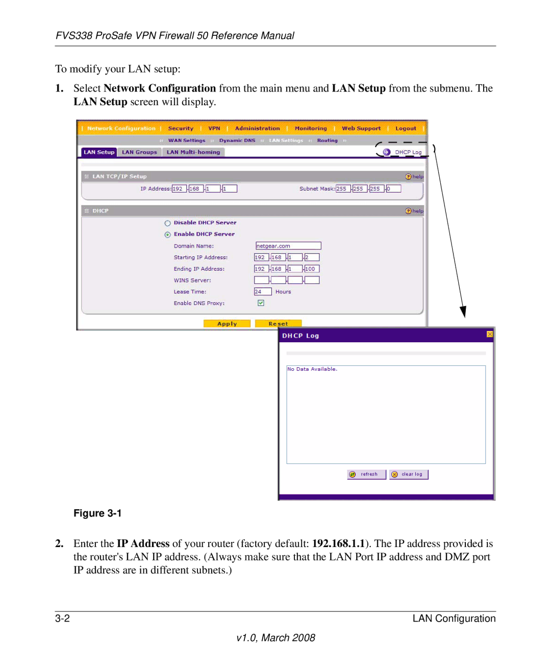 NETGEAR manual FVS338 ProSafe VPN Firewall 50 Reference Manual 