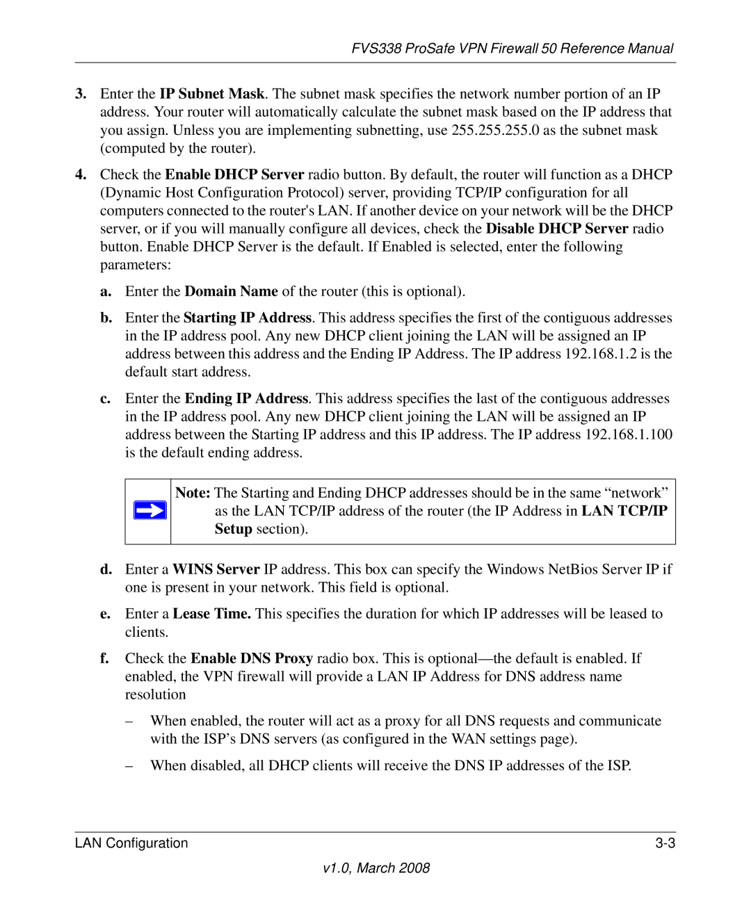 NETGEAR manual FVS338 ProSafe VPN Firewall 50 Reference Manual 