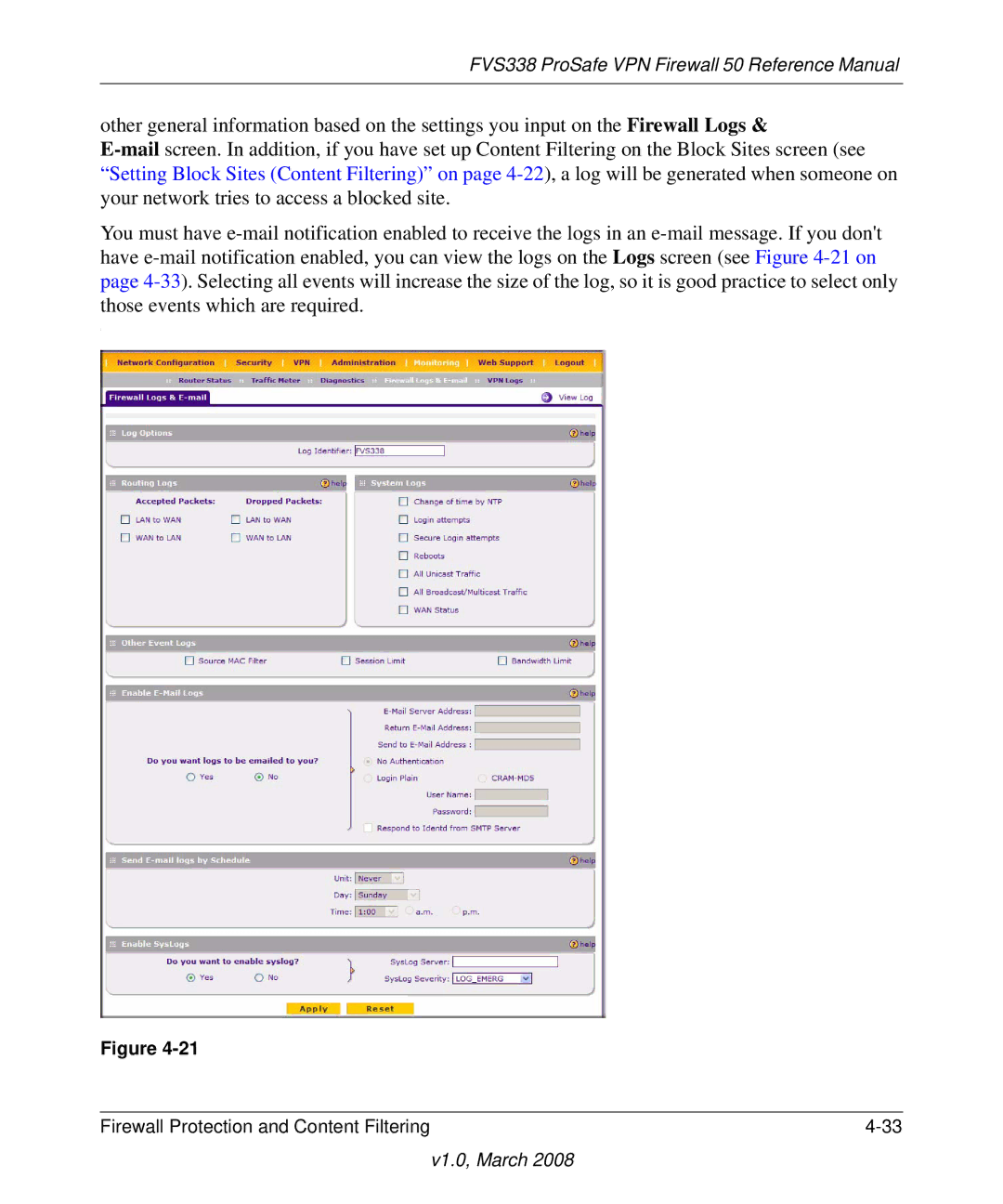 NETGEAR manual FVS338 ProSafe VPN Firewall 50 Reference Manual 