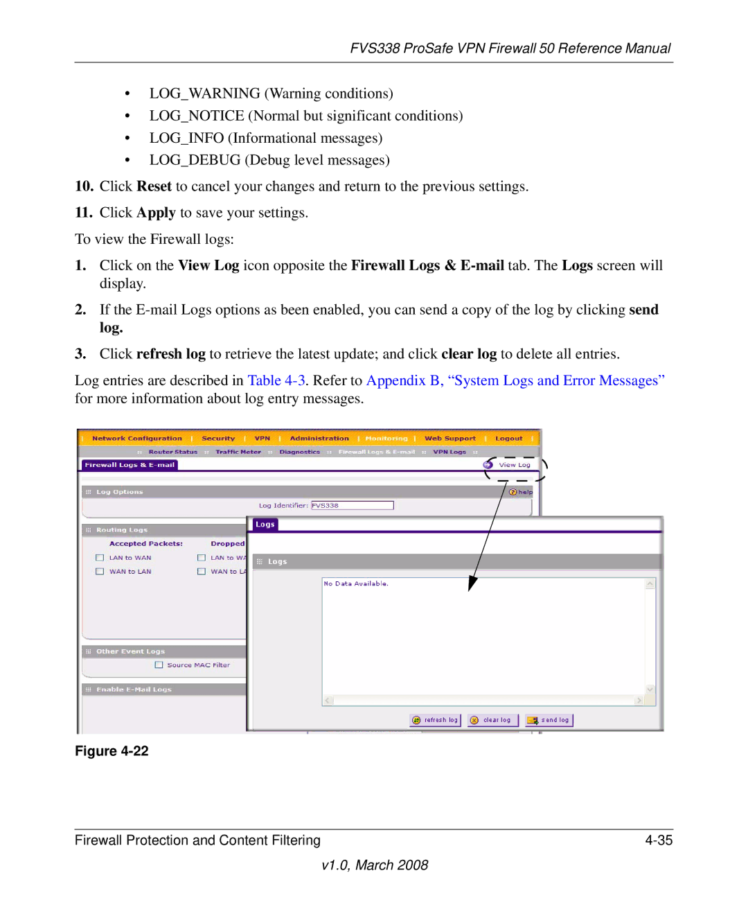 NETGEAR manual FVS338 ProSafe VPN Firewall 50 Reference Manual 