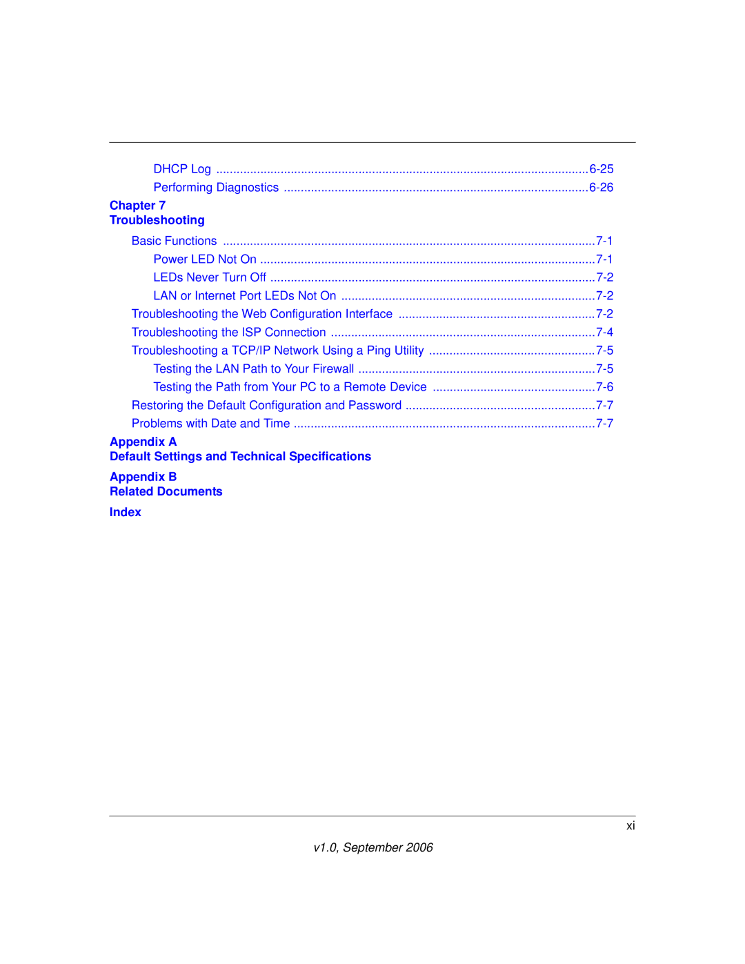 NETGEAR FVS338 manual Chapter Troubleshooting 