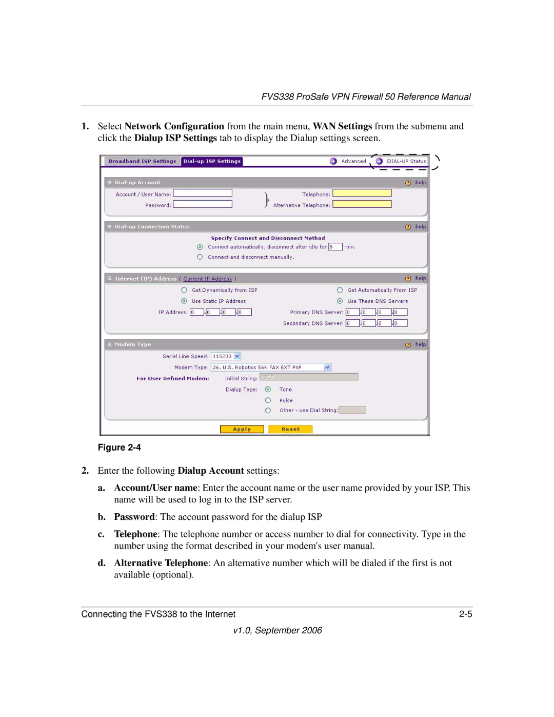 NETGEAR manual FVS338 ProSafe VPN Firewall 50 Reference Manual 