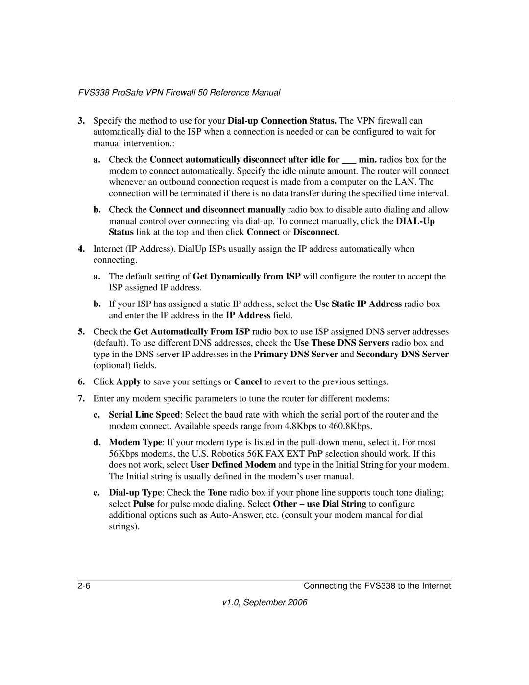 NETGEAR manual FVS338 ProSafe VPN Firewall 50 Reference Manual 