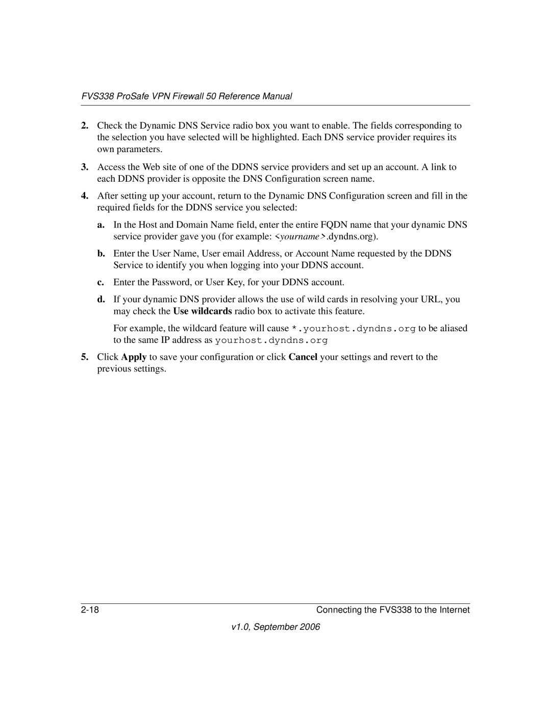 NETGEAR manual FVS338 ProSafe VPN Firewall 50 Reference Manual 