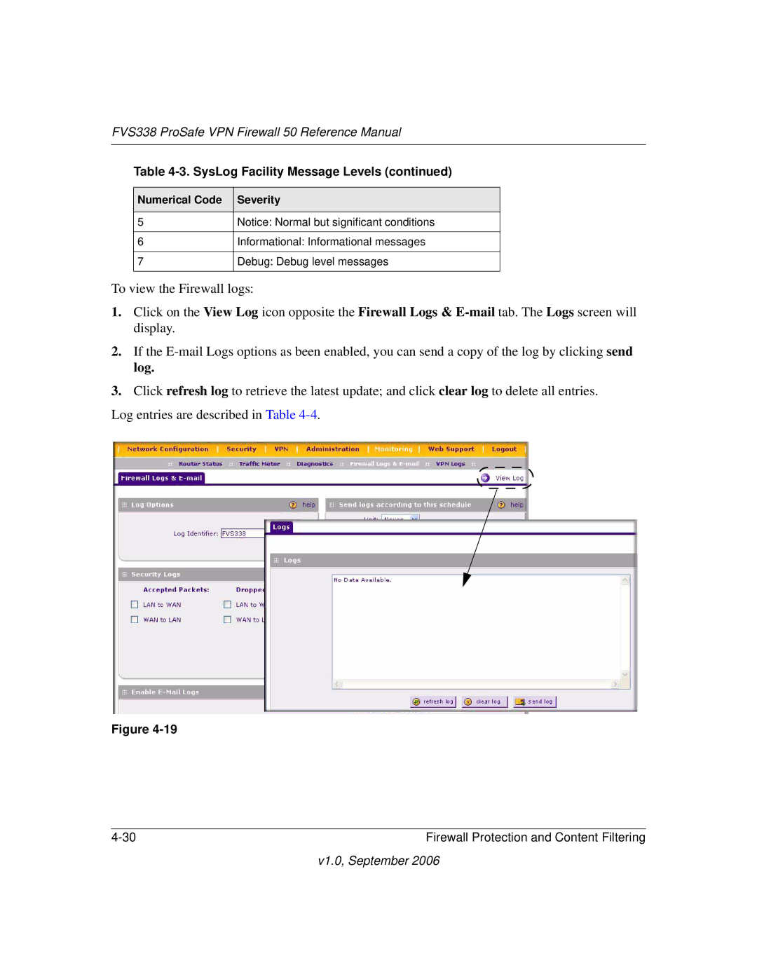 NETGEAR FVS338 manual Informational Informational messages 