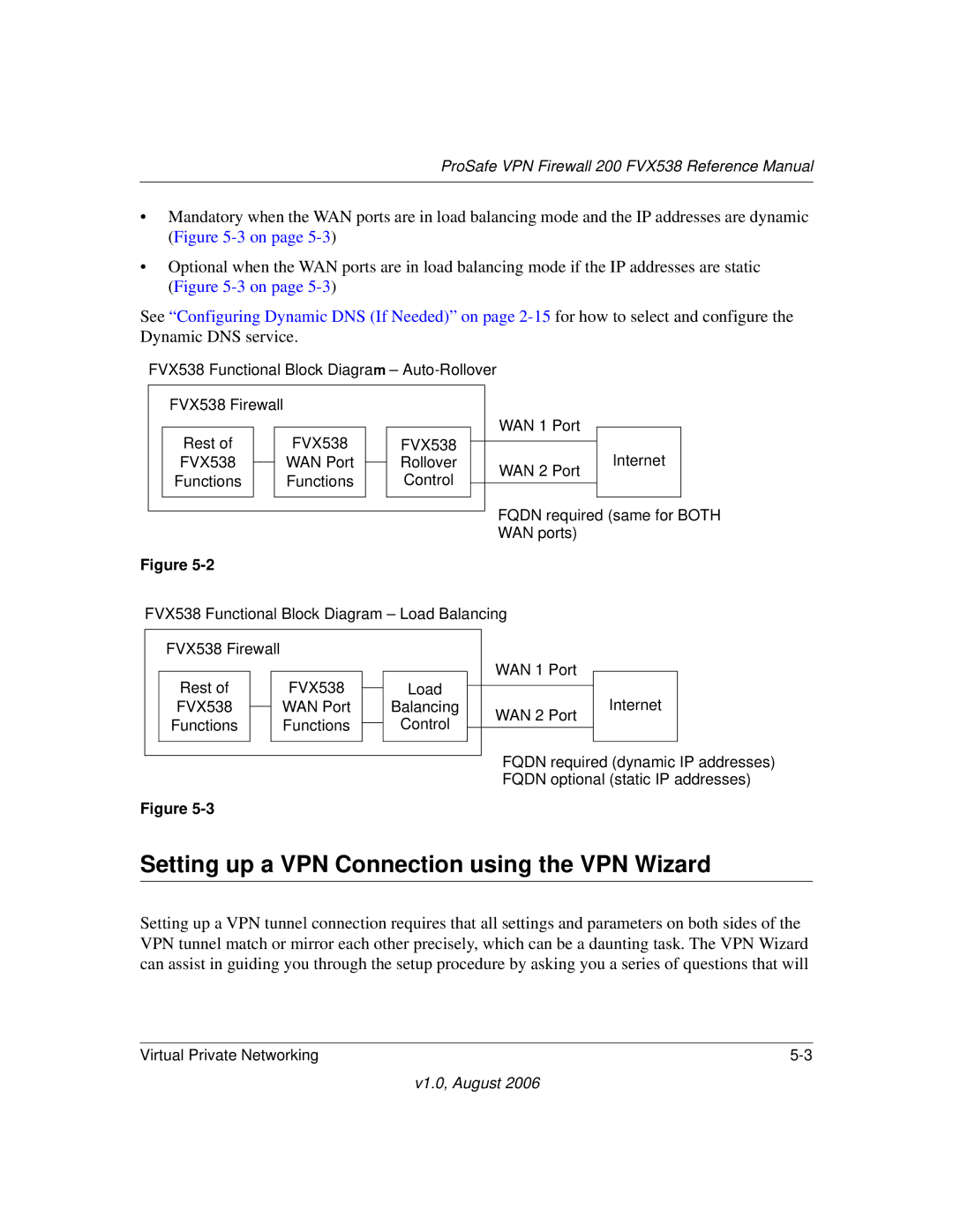 NETGEAR FVX538NA manual Setting up a VPN Connection using the VPN Wizard 