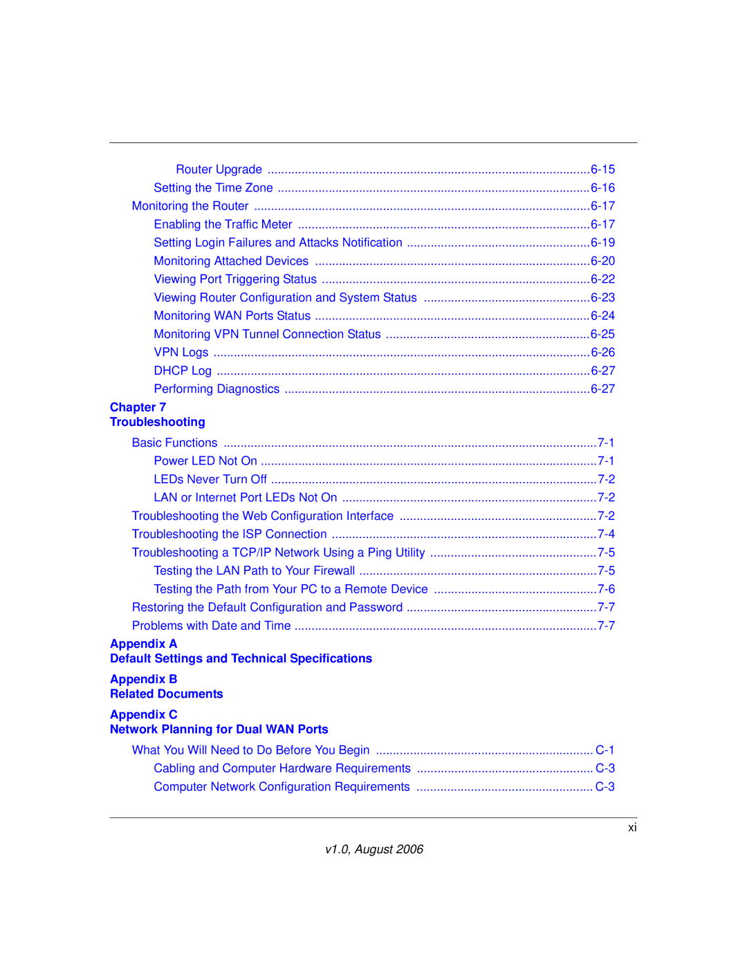 NETGEAR FVX538NA manual Chapter Troubleshooting 