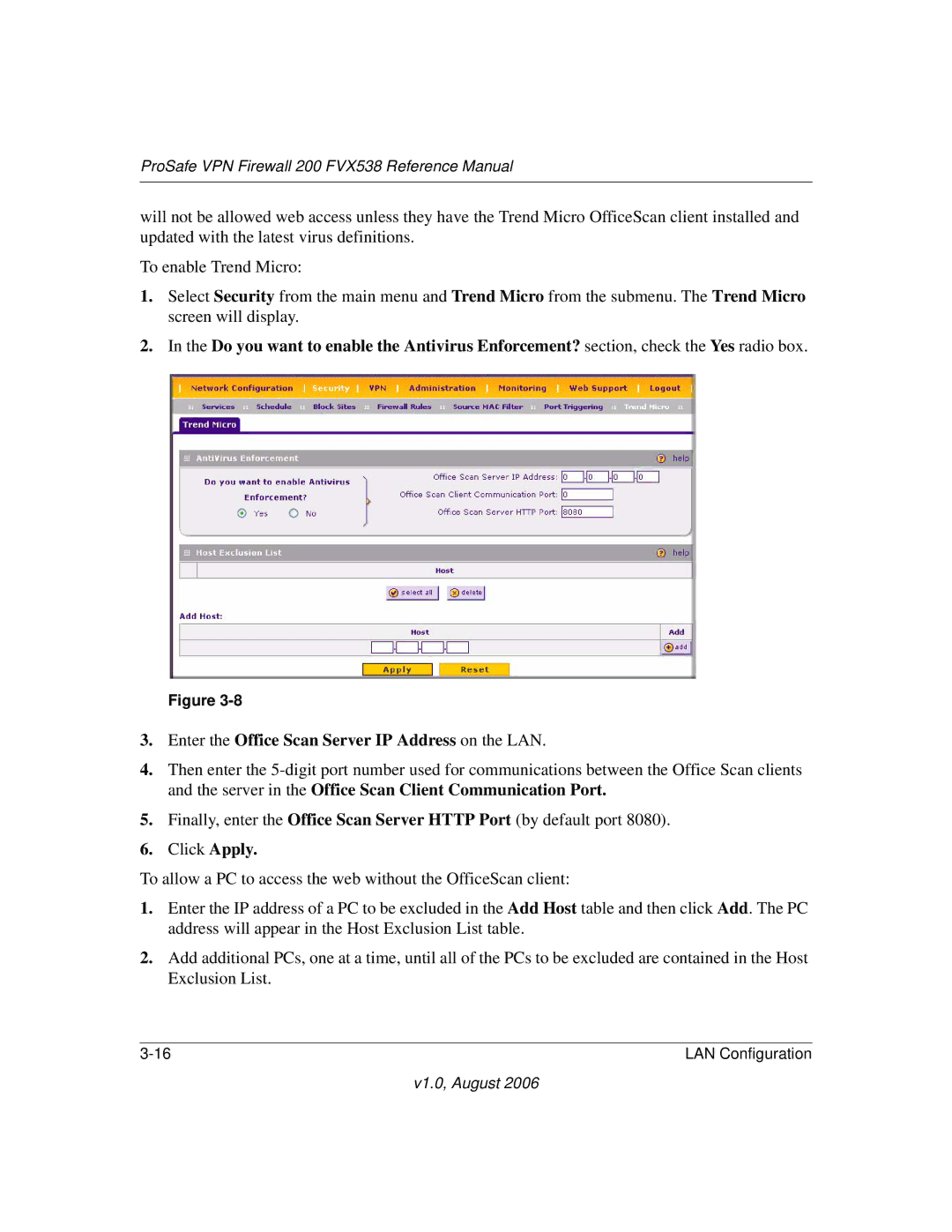 NETGEAR FVX538NA manual ProSafe VPN Firewall 200 FVX538 Reference Manual 