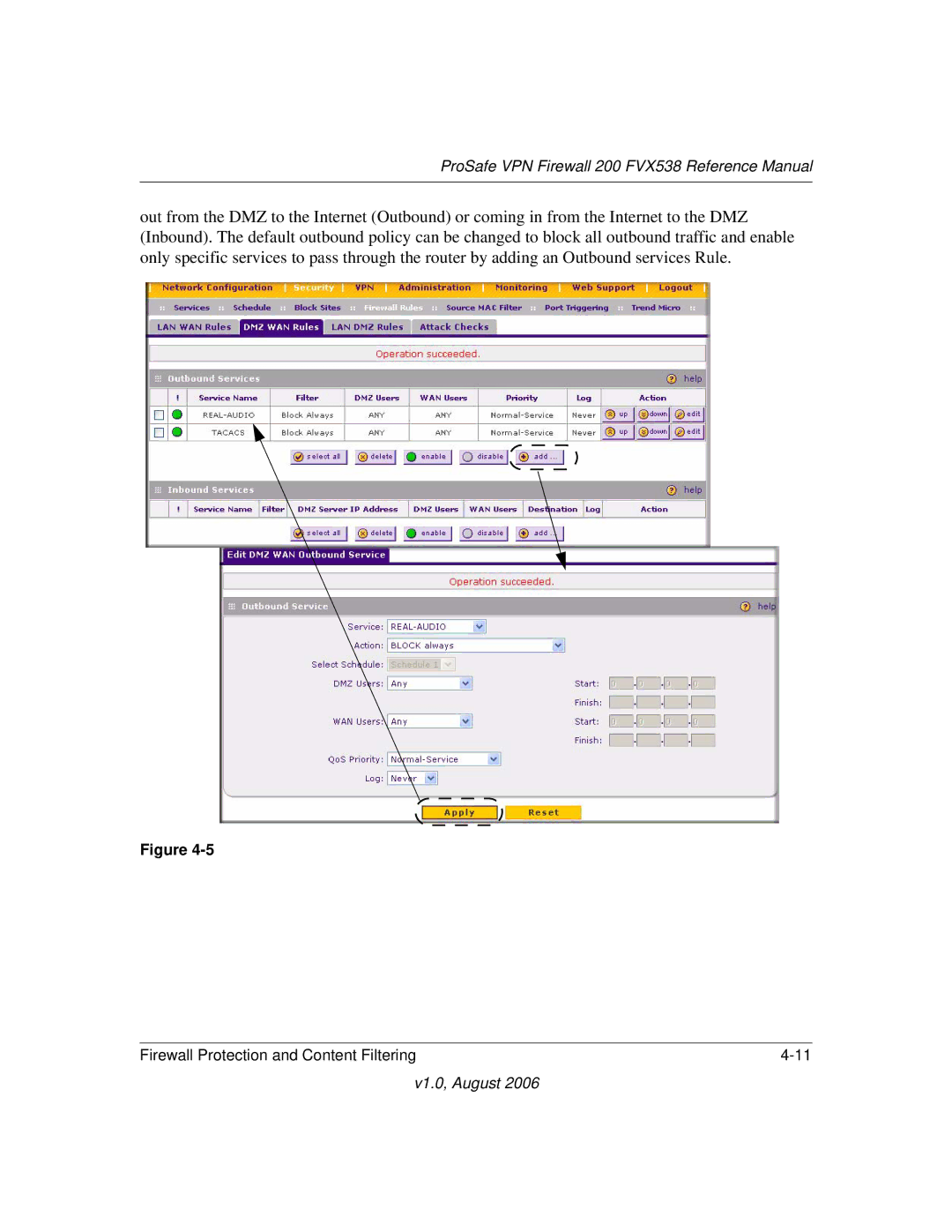 NETGEAR FVX538NA manual ProSafe VPN Firewall 200 FVX538 Reference Manual 