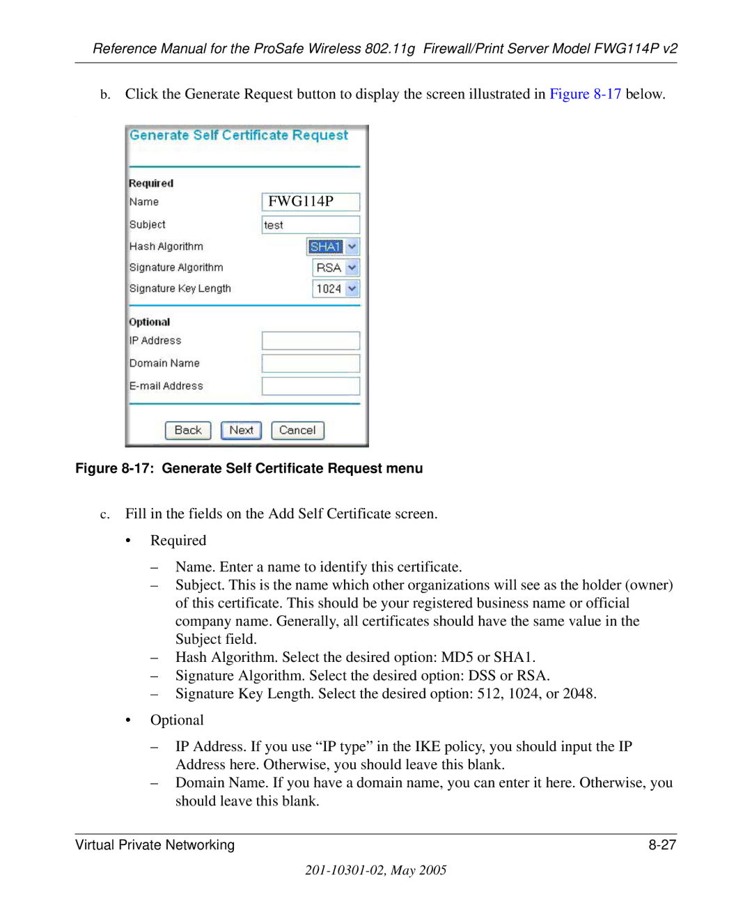 NETGEAR FWG114P v2 manual 