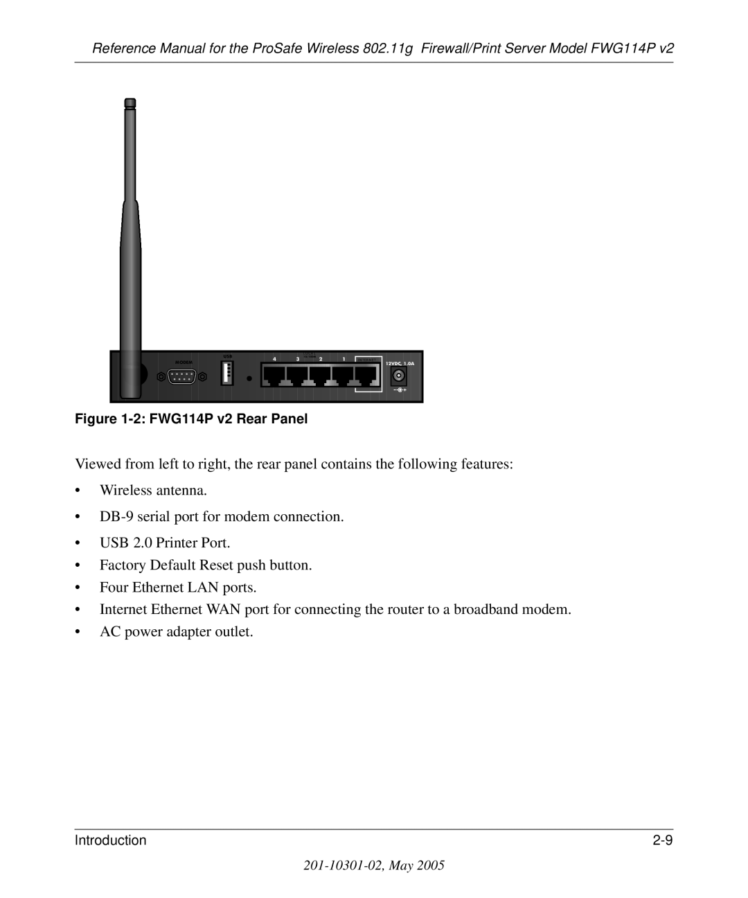 NETGEAR FWG114P v2 manual Router to a broadband modem 