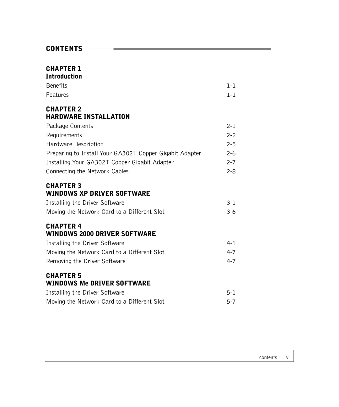 NETGEAR GA302T manual Contents 