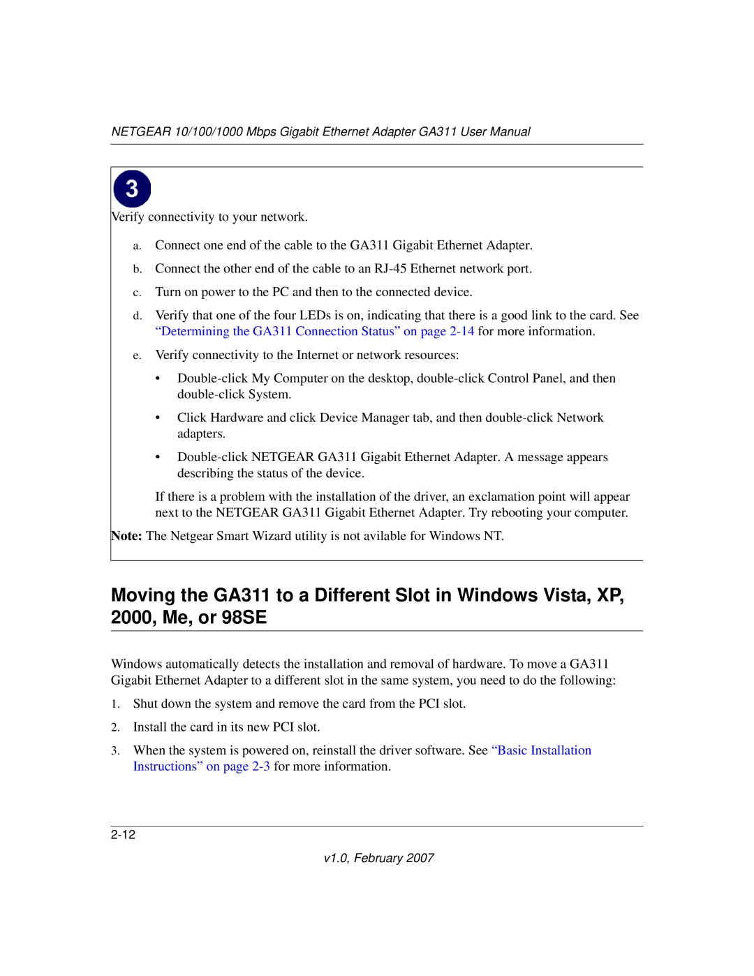 NETGEAR GA311 user manual V1.0, February 