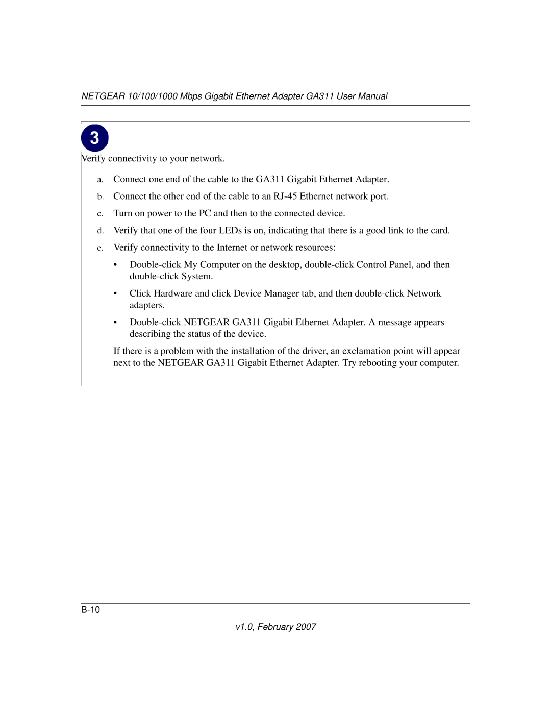 NETGEAR GA311 user manual V1.0, February 