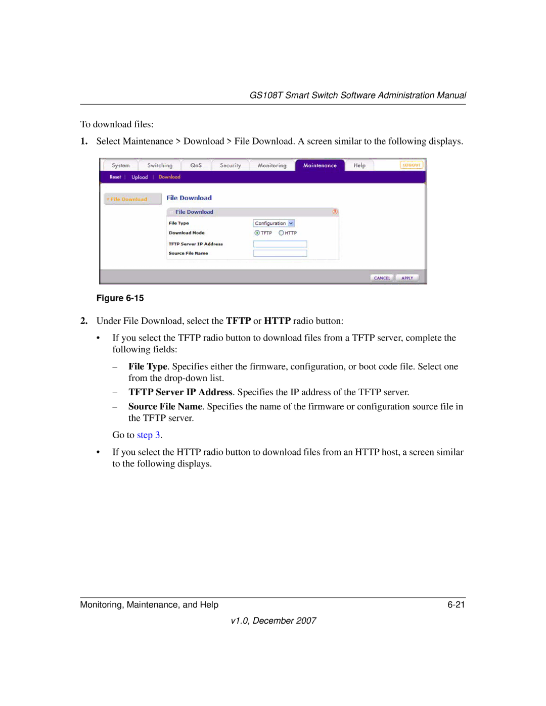 NETGEAR GS108T-100NAS manual GS108T Smart Switch Software Administration Manual 