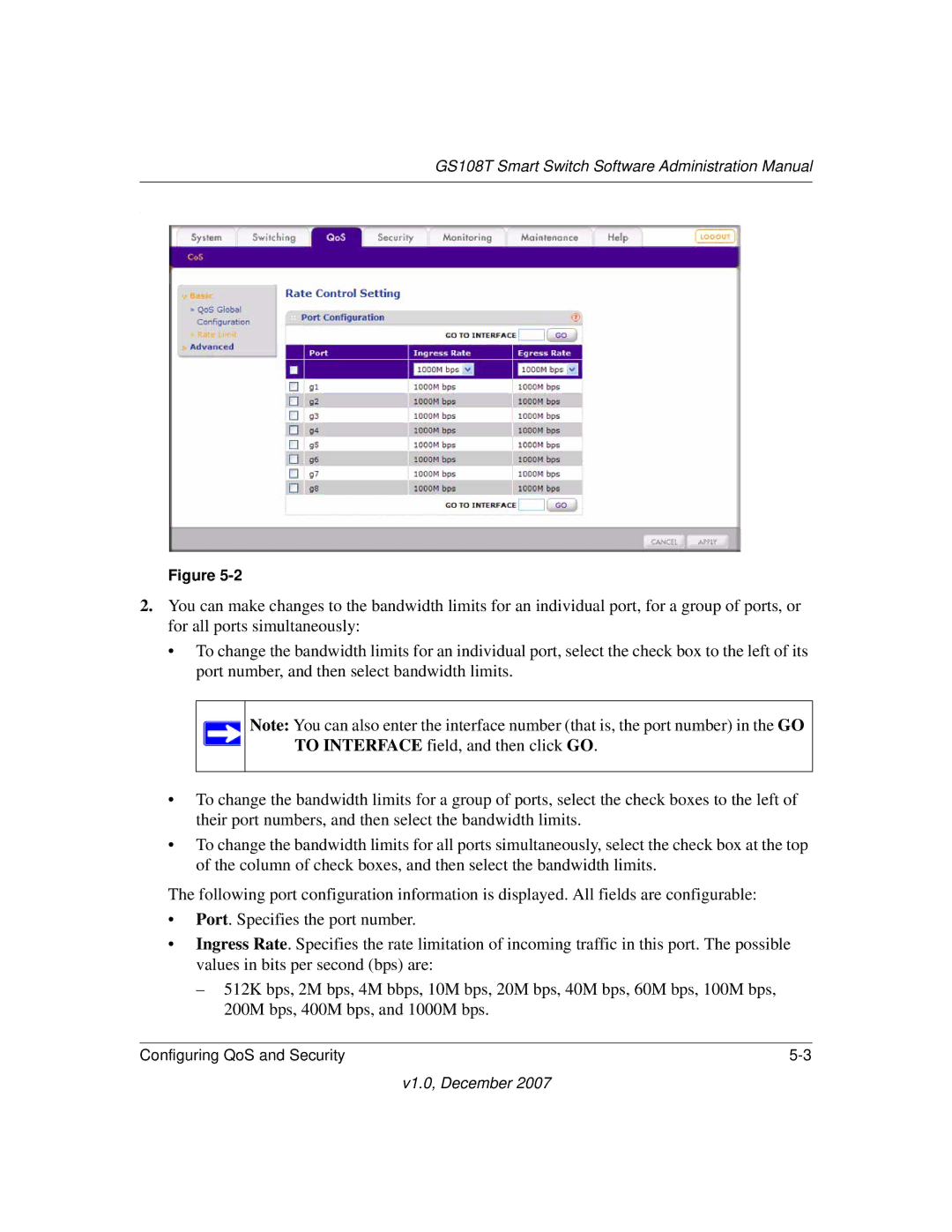 NETGEAR GS108T-100NAS manual GS108T Smart Switch Software Administration Manual 