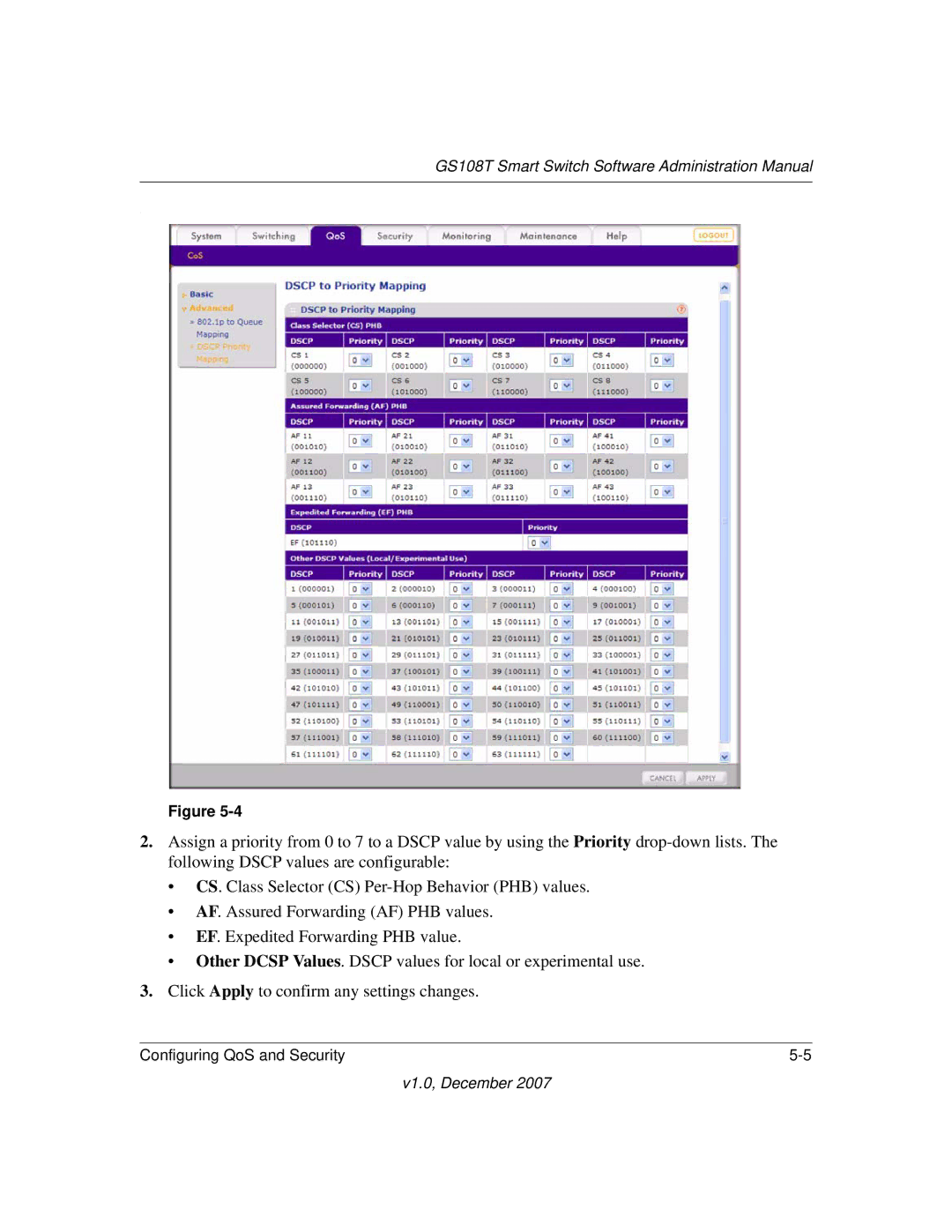 NETGEAR GS108T-100NAS manual GS108T Smart Switch Software Administration Manual 