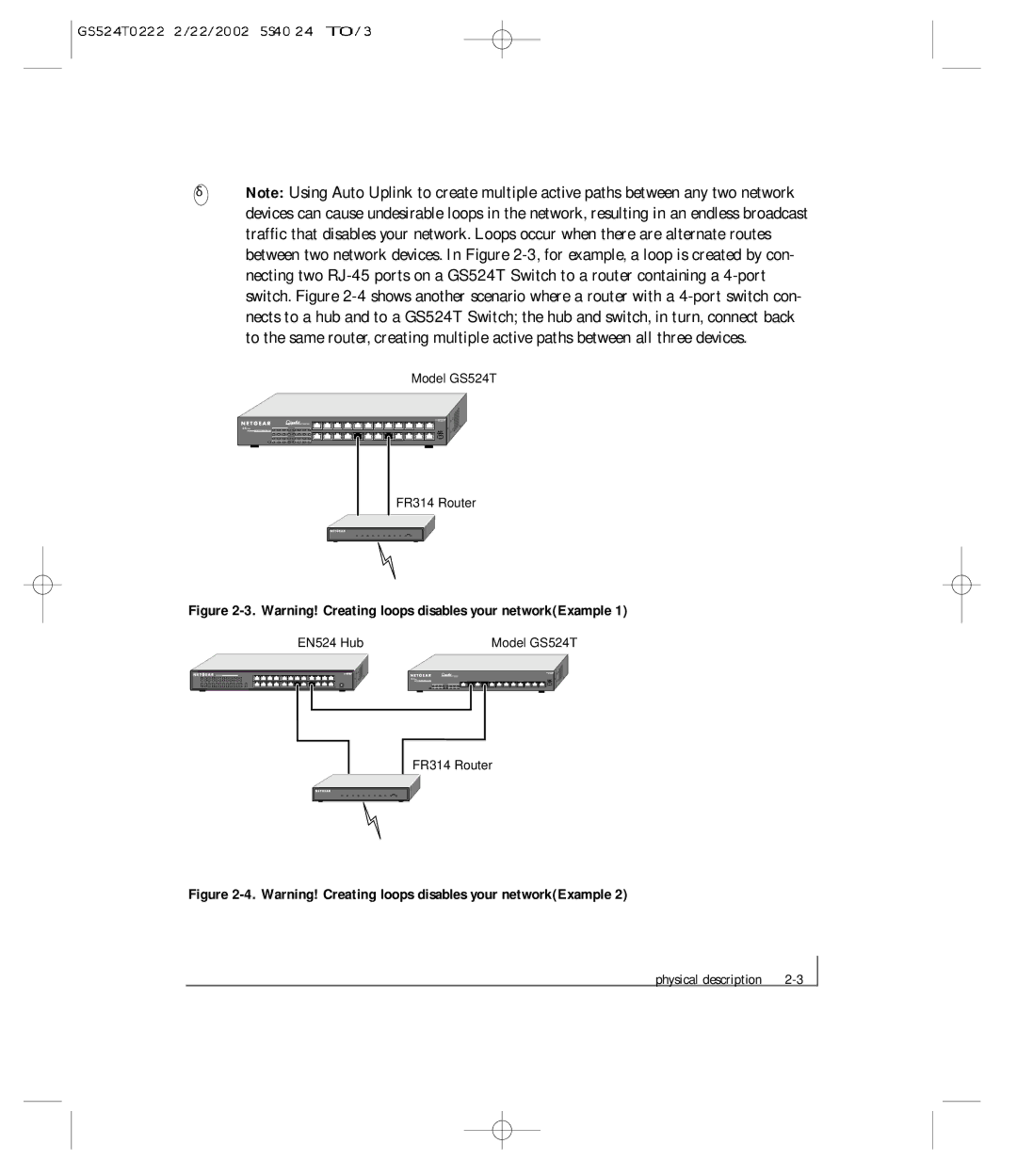 NETGEAR manual Model GS524T 