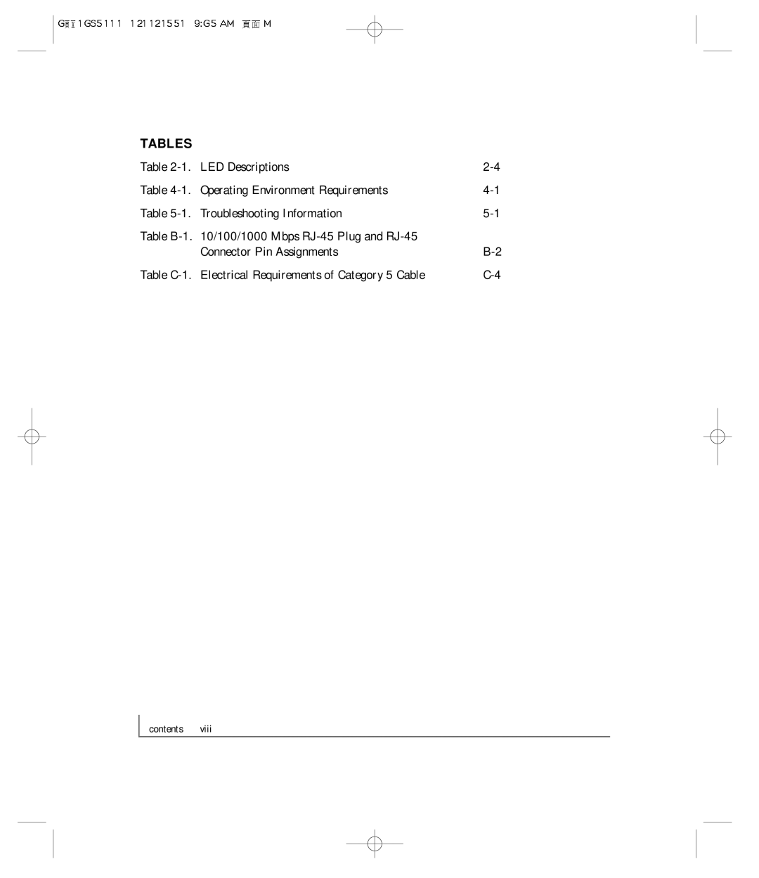 NETGEAR GS524T manual Tables 