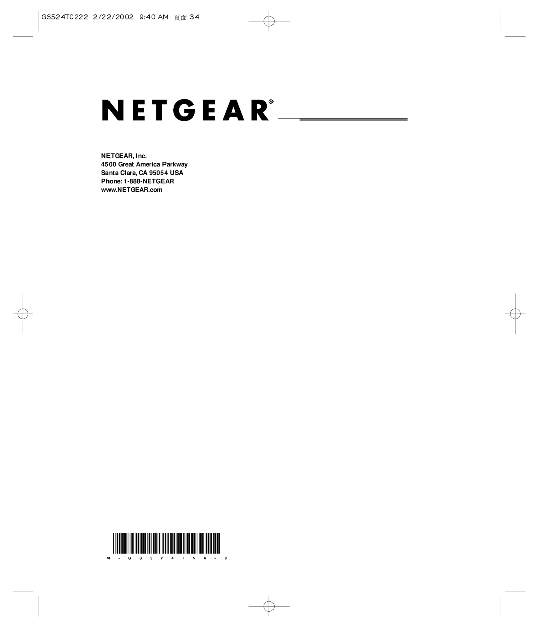 NETGEAR GS524T manual NETGEAR, Inc 
