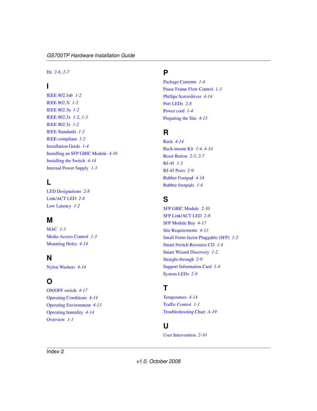 NETGEAR GS700AT Series manual GS700TP Hardware Installation Guide 